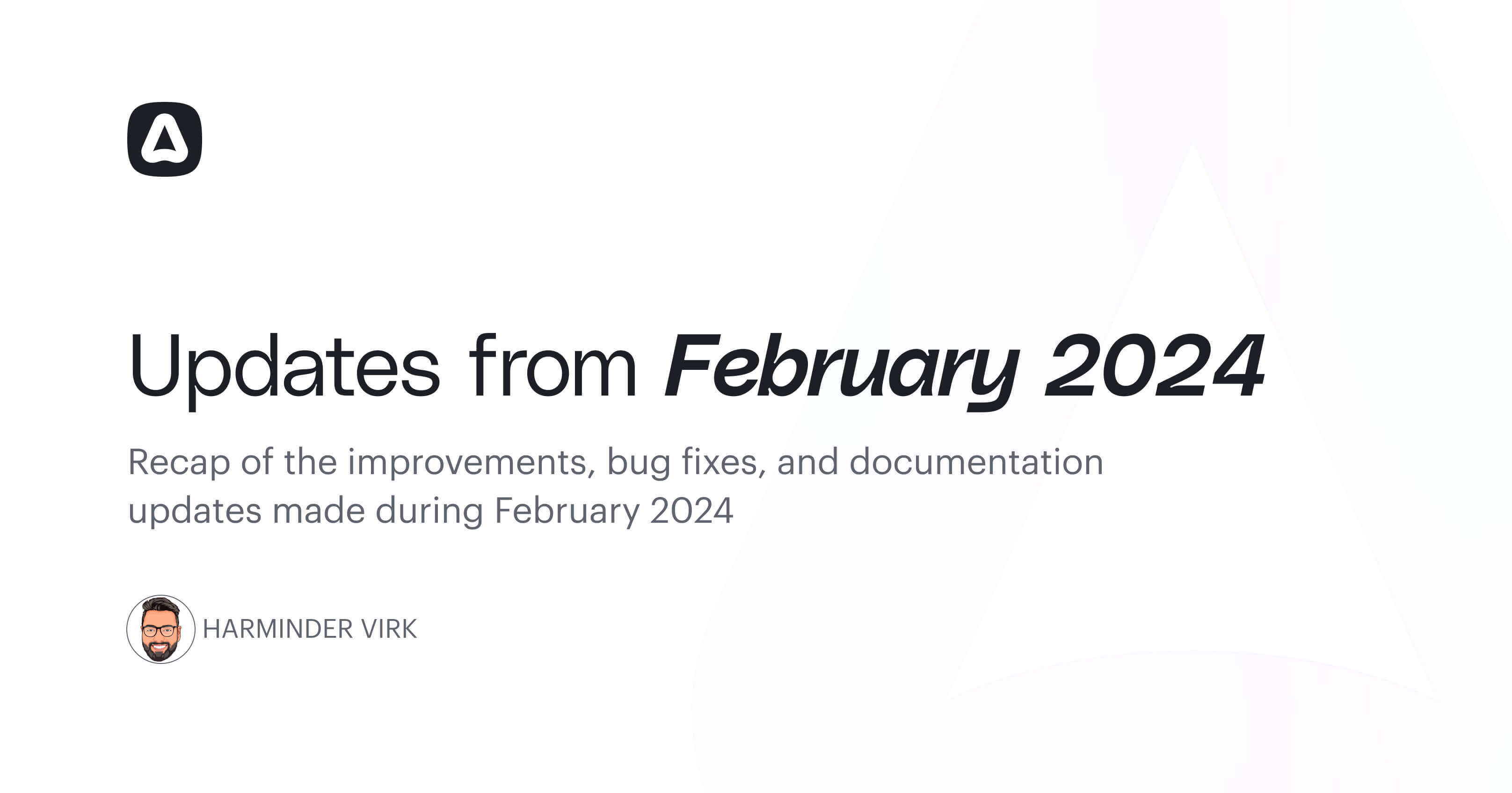 Updates from February 2024